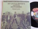 CRAZY CAVAN - MY LITTLE SISTER'S GOTTA MOTORBIKE UK 1977   CUSTOM SLEEVE
