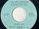 CALVARY WONDERS Mighty Day Soul Funk Gospel 45 HEAR