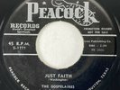 GOSPELAIRES Just Faith / Sit Down Children Peacock Black Gospel Promo 45 HEAR