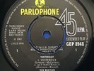THE BEATLES    YESTERDAY    RARE E.P RELEASE    “1.G/1.G” STAMPERS     NO COVER.