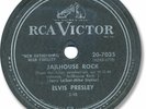 1957 ELVIS PRESLEY Rock’n Roll 78 RPM Record. Jailhouse Rock
