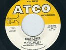 Northern Soul - Mary Wells ATCO 6392 Dear lover / Can't you see  1965