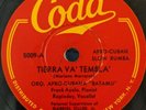 Latin-78 RPM-Orquestra Afro Cubana Batamu-Tierra Va Tembla-Rumba-Carlos Varela-E