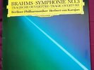 BRAHMS SYMPHONIE NO 3 TRAGIC OVERTURE KARAJAN LP DGG DIGITAL STEREO 427 496-1