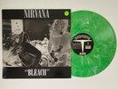 NIRVANA BLEACH VERY RARE USA GREEN WHITE YELLOW MARBLED VINYL LP SP34 LOVE BUZZ