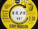 Beatnik Outer Space Atomic Oddball 45 JERRY MADISON Von Hutch TOPS rare hear