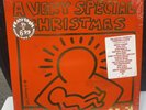 A VERY SPECIAL CHRISTMAS LP VINYL (1987 A&M) VARIOUS ARTISTS - KEITH HARING ART