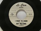 The Mastertones Squonk Ray Williams I Want To Know Le Cam Promo 45