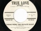 Soundtrack MAMANGAKIS Theme From The Private Right TRUE LOVE Rare Promo 45 VG++