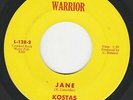 KOSTAS 1966 RARE GARAGE 45 HEAR  JANE GUITAR/FARFISA ORGAN CHAN ROMERO