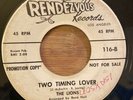 The Lions - Feast Of The Beast / Two Timing Lover - Rendezvous Promo 7”