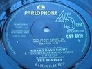 BEATLES  A HARD DAYS NIGHT SOLID CENTRE EP NEVER SEEN ON EBAY BEFORE