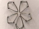 5 Mizrab High Grade Extra Large Gents Steel Metal Sitar Handmade Mizraf Plectrum