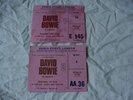 DAVID BOWIE TWO 1978 EARLS COURT LONDON TICKETS ISOLAR 2 TOUR STAGE, LOW, HEROES