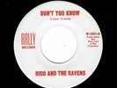 NORTHERN SOUL/GARAGE-RICO AND THE RAVENS-DON'T YOU KNOW/IN MY HEART-RALLY 1601