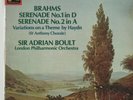 EMI SLS 5137 Brahms The Two Serenade Set Sir Adrian Boult London Philharmonic