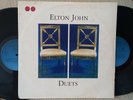 ELTON JOHN 2lps DUETS 93' BRAZIL PRESS VG+ LEONARD COHEN KIKI DEE PAUL YOUNG