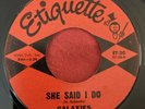 Galaxies - On The Beach / She Said I Do - Etiquette - RARE GARAGE ROCK 45