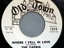 HEAR IT 60's Doo-Wop Promo 45 rpm record The Capris 