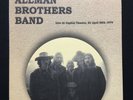 The Allman Brothers Band - LIVE AT CAPITOL THEATRE NJ April 20th 1979 - Vinyl LP