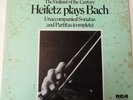 LP box set HEIFETZ plays BACH unaccompanied sonatas partitas 1958 SER 5669