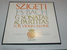 SZIGETI Bach 6 Sonatas & Partitas for Violin Alone VANGUARD BG 627/9 3LP Box
