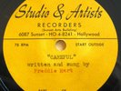 FREDDIE HART Careful/Loving In Vain Guitar&Voice Country Acetate Demo 78 HEAR