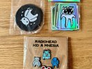 Radiohead - Kid A mnesia - Promo Badges, Patches & Stickers Pack - 