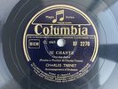 78 RPM - CHARLES TRENET - Je chante - Fleur bleue - COLUMBIA DF 2270