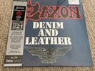 SAXON - Denim And Leather (RED/BLACK SPLATTER Vinyl LP 2022 HMV EXCLUSIVE Sealed
