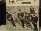 1965 THE BEATLES Third Fan Club FLEXI DISC Record In Sleeve w/ RARE Newsletter
