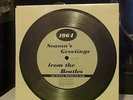 1964 THE BEATLES Season's Greetings Second Fan Club Tri Fold FLEXI DISC Record