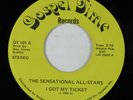Funk Gospel 45 SENSATIONAL ALL-STARS I Got My Ticket GOSPEL TIME HEAR