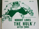 Rare Nobody Loves The Hulk 1969 Punk Rock Record The Traits Marvel Comic Vinyl