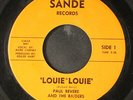 PAUL REVERE & RAIDERS: louie, louie / night train SANDE 7