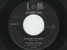'57 W Coast R&B/DooWop NUNNIE MOORE/PEACOCKS Bouquet Of Roses'Tweet L&M HEAR