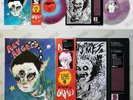 GRIMES VINYL SET: ART ANGELS #/1500 VMP RED BLUE + VISIONS MAGENTA VMP ART PRINT
