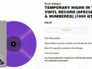 AUTOGRAPHED SIGNED Snoh Aalegra Temporary Highs in the Violet Skies Purple Vinyl