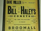 RARE Vintage early 50's framed Bill Haley and the Comets Philly Concert poster