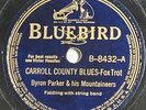 Byron Parker & His Mountaineers, Carroll Cty Blues/Up Jumped The Devil, Bluebird
