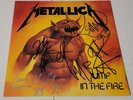 METALLICA JUMP IN THE FIRE VINYL SIGNED CLIFF BURTON AUTOGRAPH