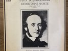 felix mendelssohn lieder ohne worte musical heritage society 2LP NM VINYL RECORD