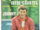 Johnny HALLYDAY    Cheveux longs .. Poch.  papier label bleu     7