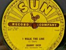 Vintage 78 RPM Record - Johnny Cash - I Walk The Line / Get Rhythm - Sun #241