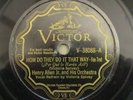 * VICTOR 38088 Henry Allen Jr. w/VICTORIA SPIVEY 78 rpm V+ pre war jazz/blues