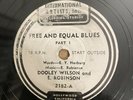 RARE 78 Dooley Wilson FREE & EQUAL BLUES International Artists 2182 anti-racism