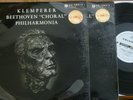 OTTO KLEMPERER / BEETHOVEN symphony no 9    / COLUMBIA SAX 22276/7 B/S