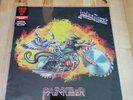 JUDAS PRIEST Painkiller Blue Marble Sawblade Shaped Vinyl RSD 2015