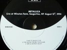 metallica live at winston farm, saugerties NY vinyl record (sealed) 180 gram