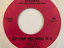 Deep Funk 45 BILLY GUY Put Your Own Words To It/You Move Me Sniff Keb Darge HEAR